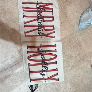 Festive Merry Christmas and Holly Jolly Banners